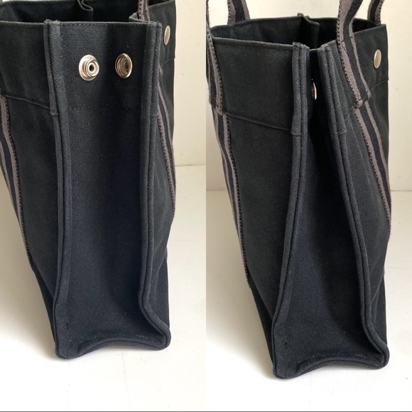 SOLD Hermes Tote Canvas Fourre Tout PM Purse Bag - Picture 5 of 8